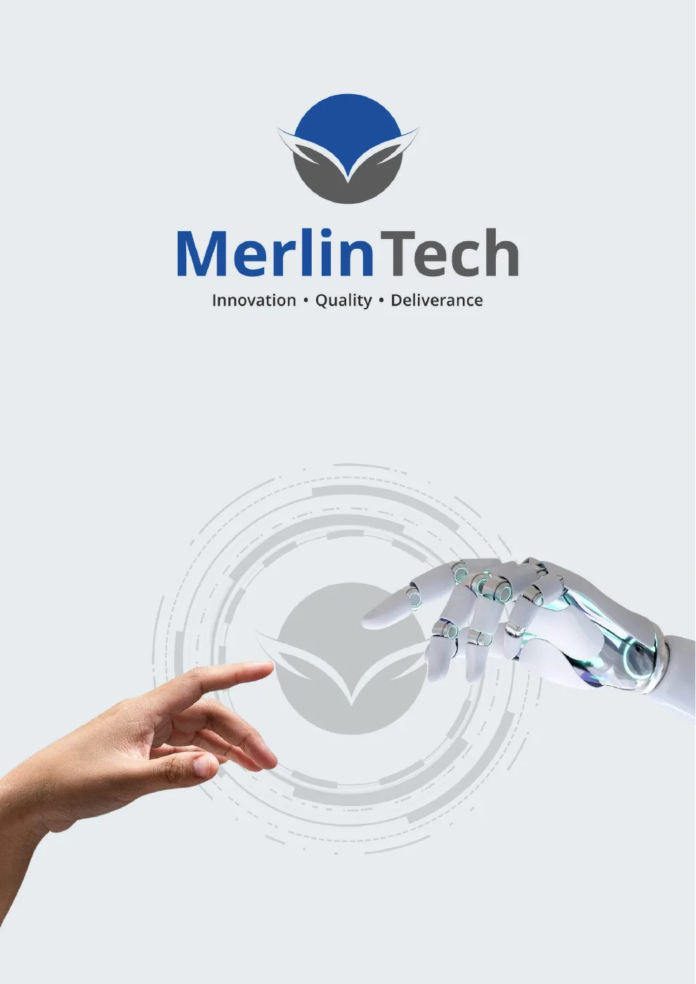 MerlinTech brochure — Cover — page 1 of 8